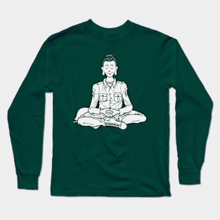 Peace. Everyone is Buddha! Long Sleeve T-Shirt